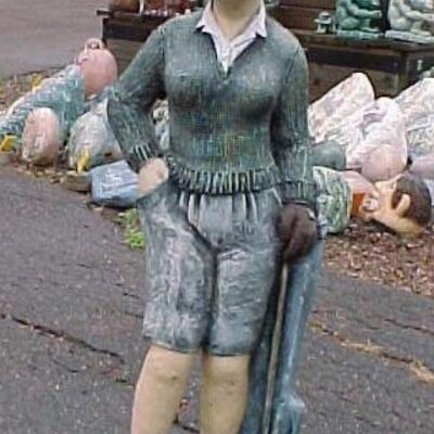 Lady golfer 30"h
