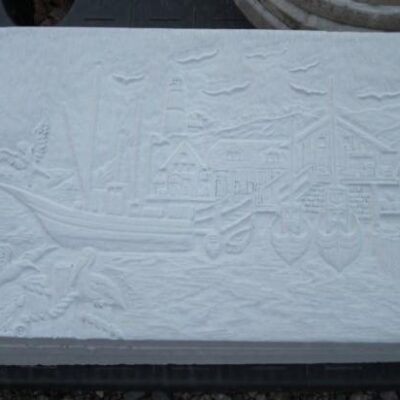 Harbor Scene 14" X 22"