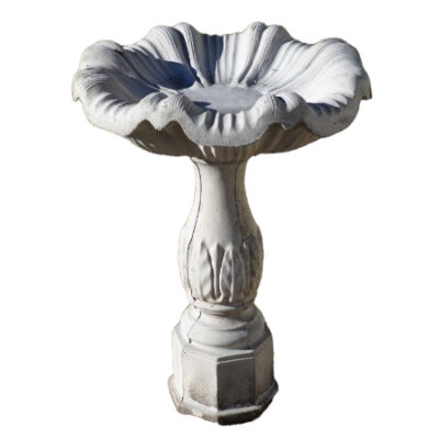 B-96 - Fountain Bowl 24", Fern Leaf Pedestal 26"H