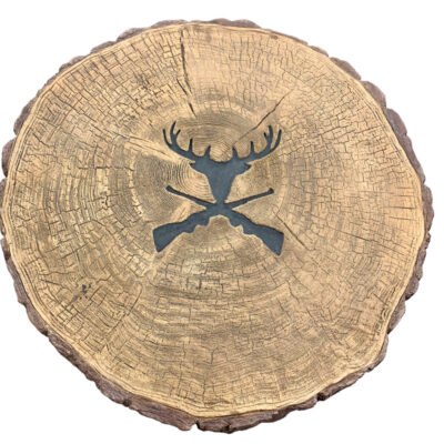 Live Edge Table Custom 36" hunting