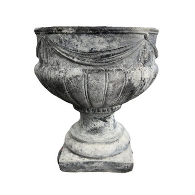 Roman Planter 15”H - Stained Black Onyx