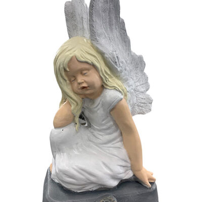 Angel kneeling 9''h.