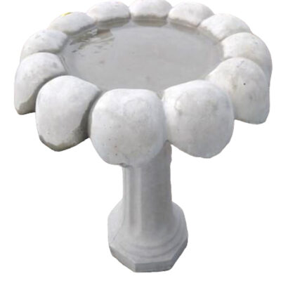 Serrated Bowl Birdbath 24"