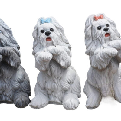 Shih-tzu sitting 14"h.