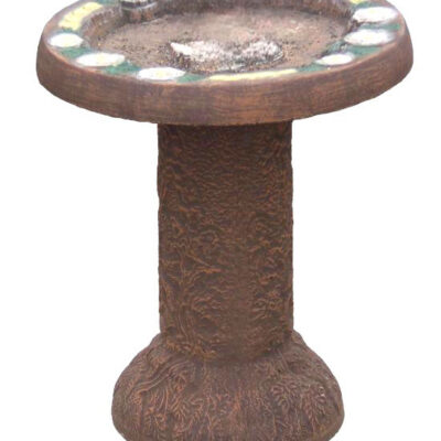 Roses Birdbath 16"