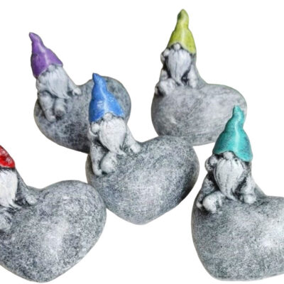 Gnome on Heart Rock