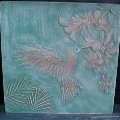 Hummingbird Wall Stone 18