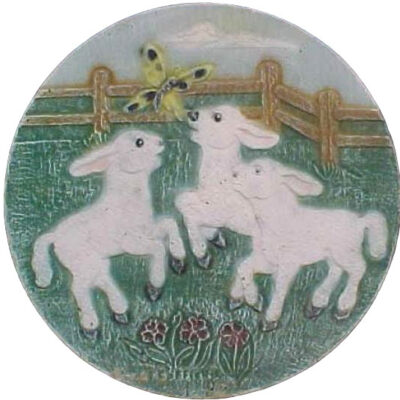 Lamb Round Stone 18"