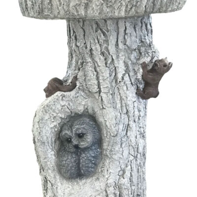 Owl Birdbath