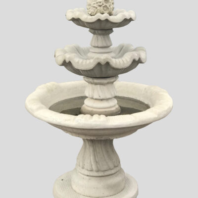 3 Tier Fountain with flower Finial
