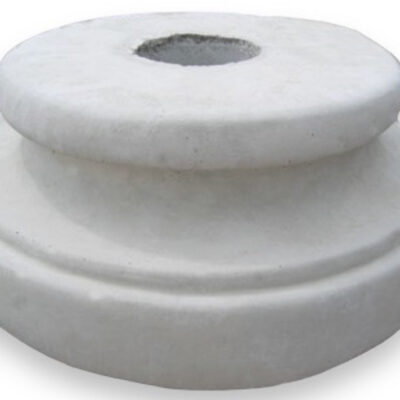 Low Round Plain Base 10" H