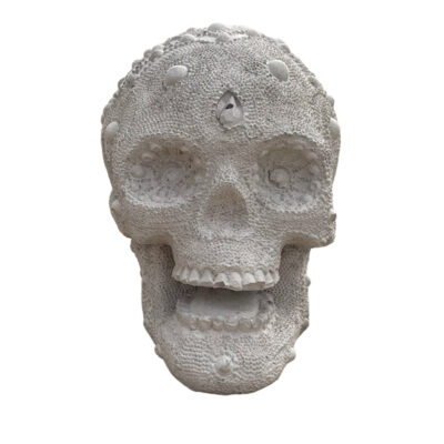 Skull with lace 4"