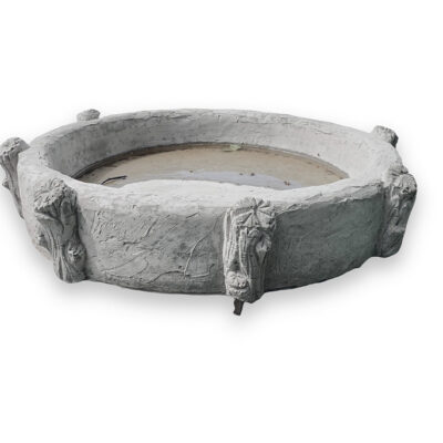 Fountain Bowl Ground with Log Sides 3