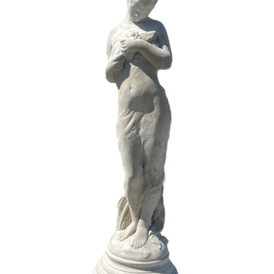 Lady with dove 25"h.
