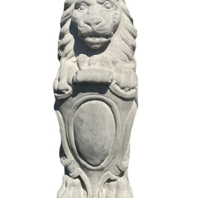 Lion sitting up 29''h.