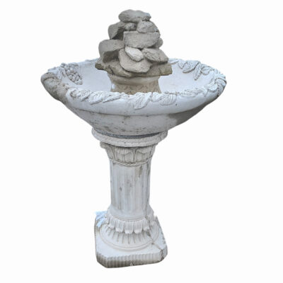 Rock Top Fountain with Laurie Bowl Base