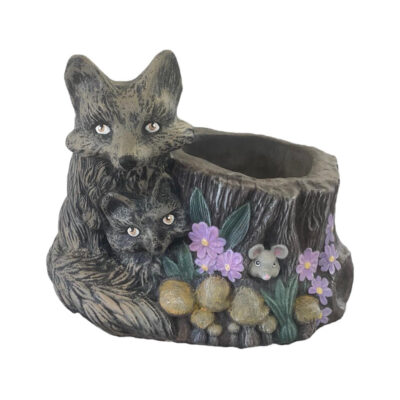 Fox Planter 13”h x 12”