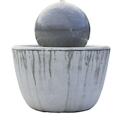 Smooth Pot with Ball Fountain
