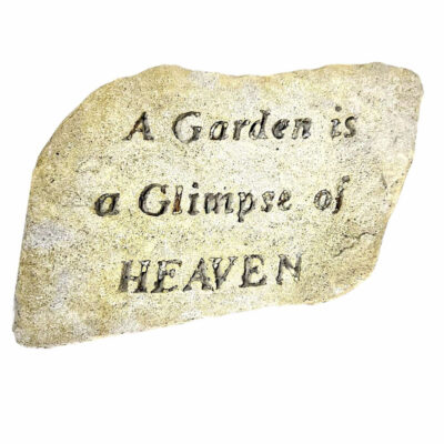 Plaque Garden is Glimpse of Heaven 9"
