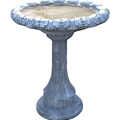 Bird Bath w Ring Base 28h