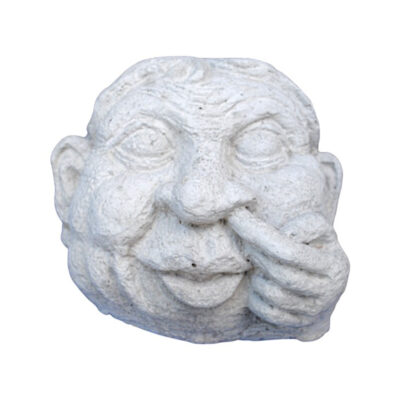 Garden Head Hand on Nose 7"h