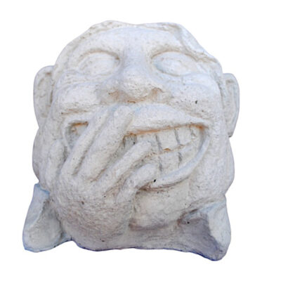 Garden Head Hand over Face 7"h