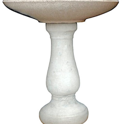 Medium Dish with Lane Pedestal Birdbath 25h