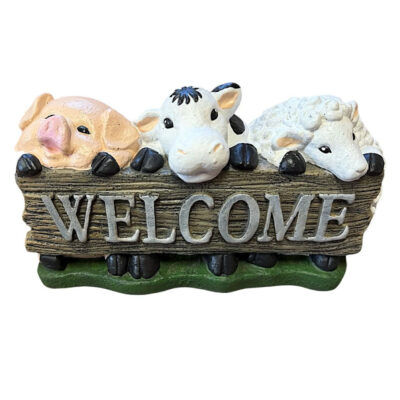 Farm Animals Welcome Sign 16w