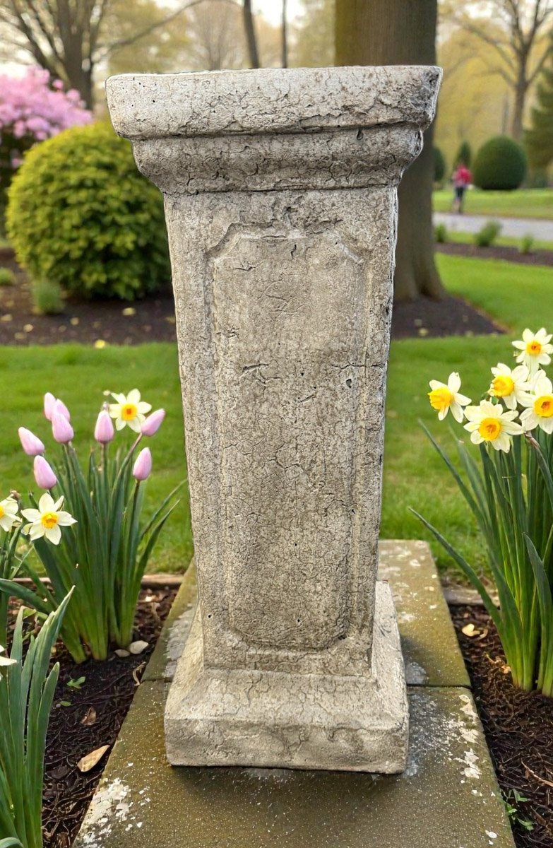 Rustic Short Light Columns Rustic Column 32″ – Lambe Concrete – Handcrafted Concrete Products