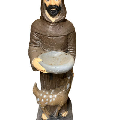 St. Francis with bowl 24"h.